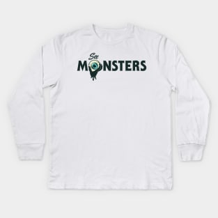 See Monsters Main Logo Kids Long Sleeve T-Shirt